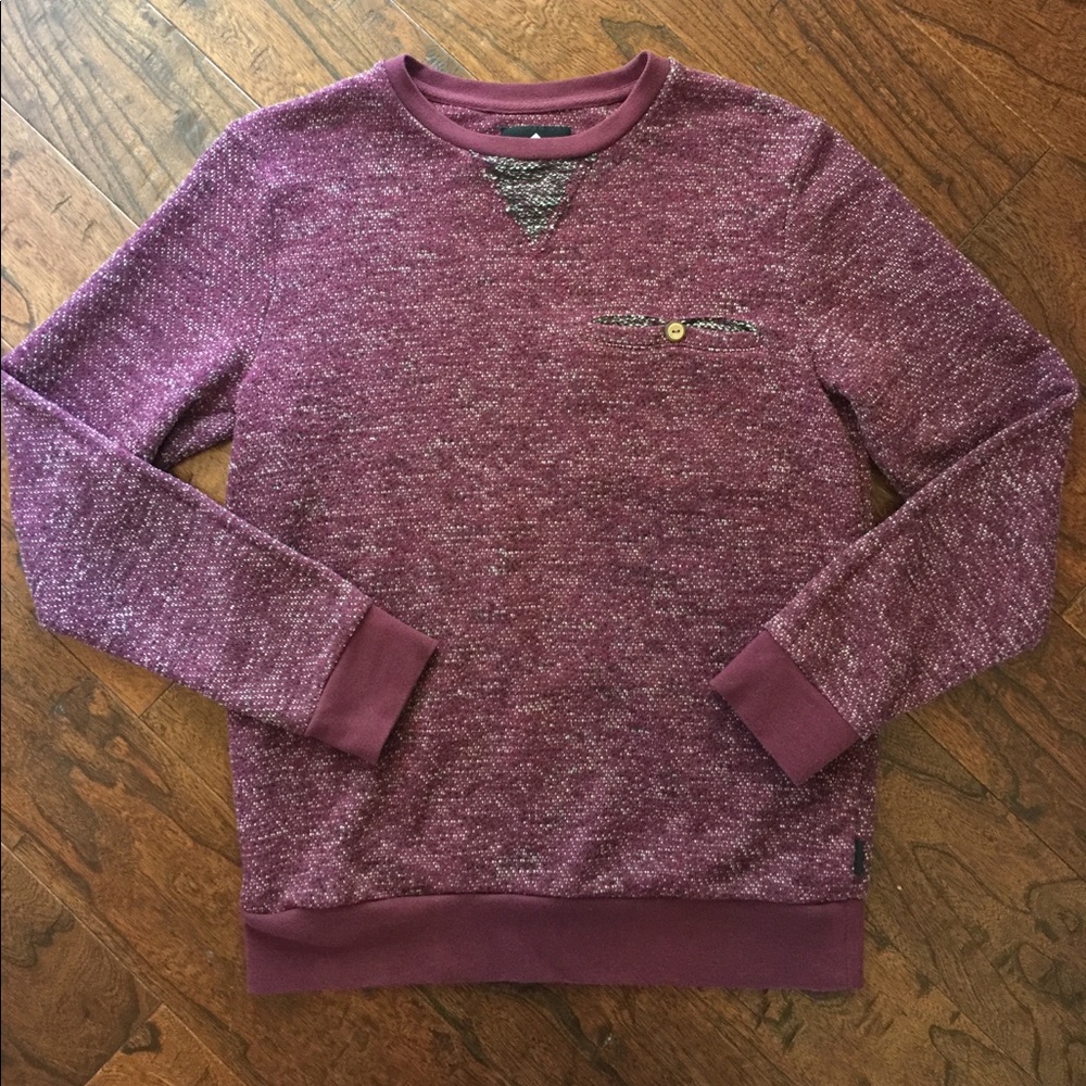 Mens Teen Like New Pocket Crewneck Sweatshirt Sz S